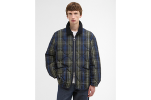 Barbour x Arket tartan quilted jacket